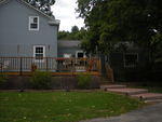 Deck has new floor and railing.